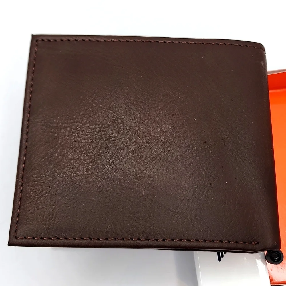 DOCKERS HANDCRAFTED MENS BROWN WALLET